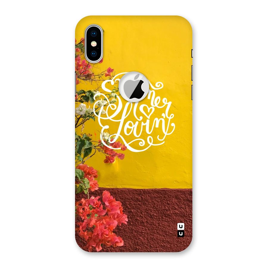 Summer Lovin Back Case for iPhone X Logo Cut