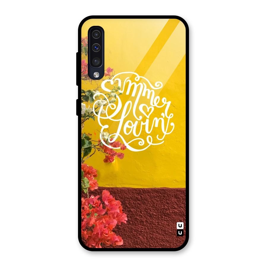 Summer Lovin Glass Back Case for Galaxy A50s