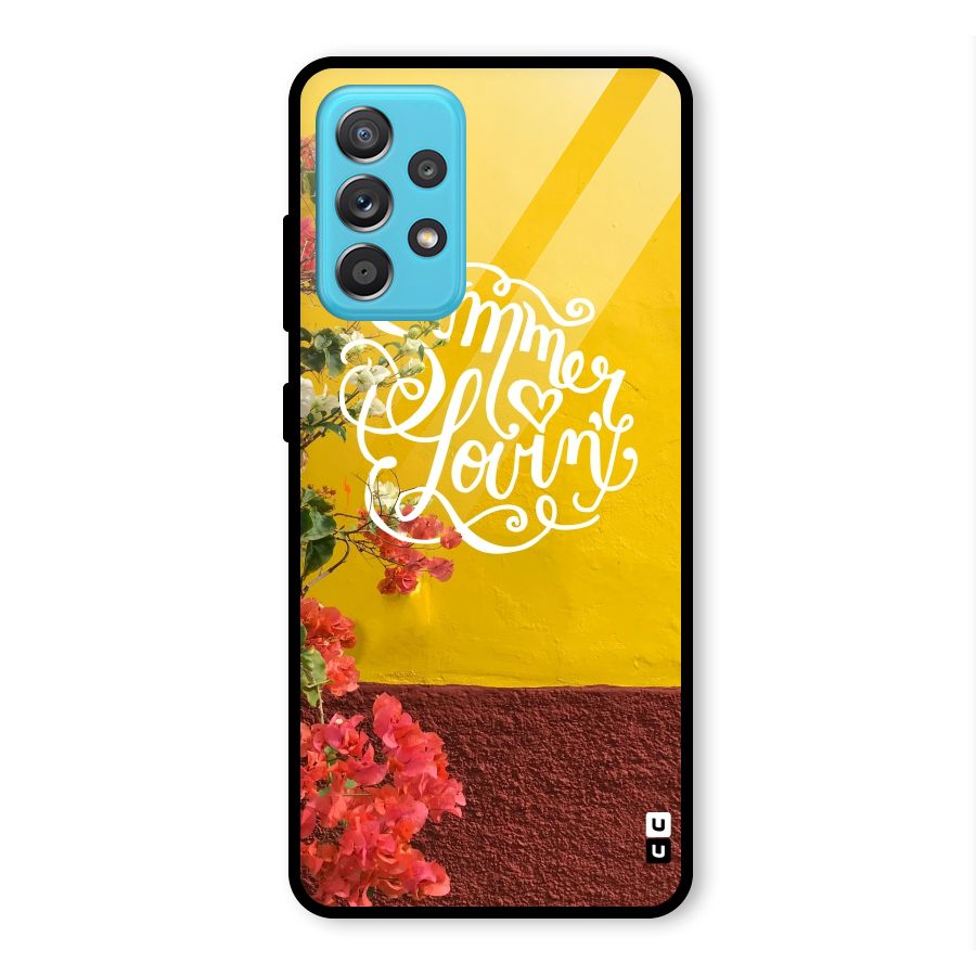 Summer Lovin Glass Back Case for Galaxy A52