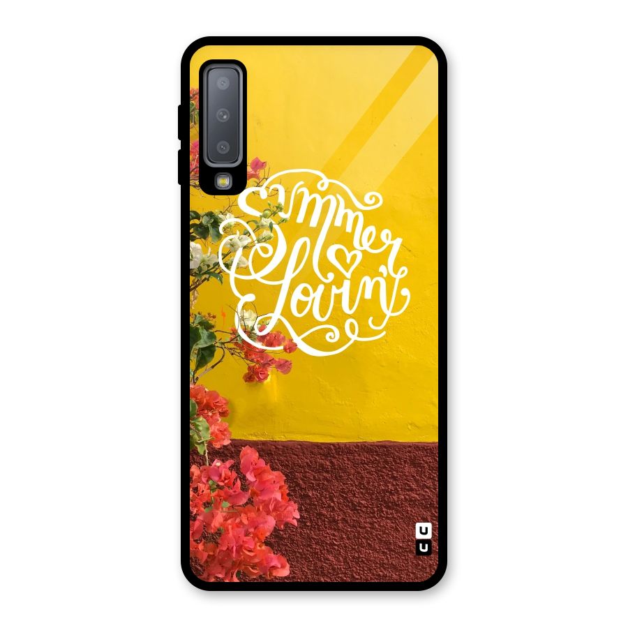 Summer Lovin Glass Back Case for Galaxy A7 (2018)