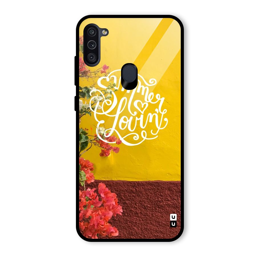Summer Lovin Glass Back Case for Galaxy M11