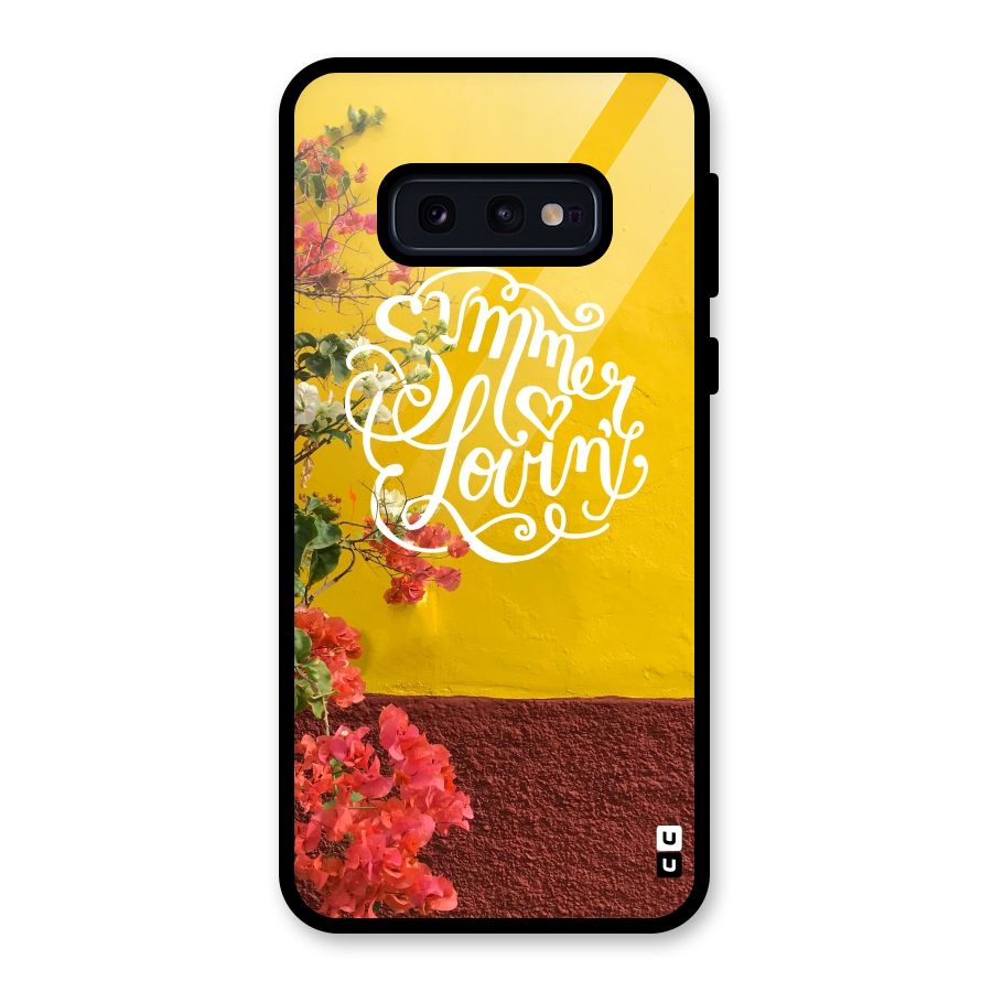 Summer Lovin Glass Back Case for Galaxy S10e