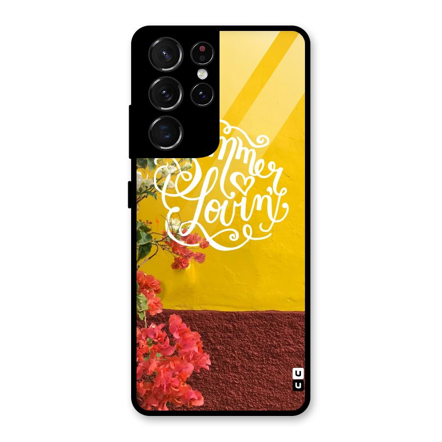Summer Lovin Glass Back Case for Galaxy S21 Ultra 5G