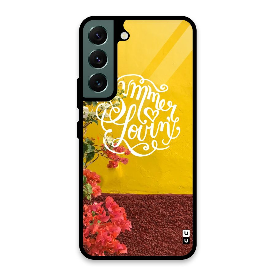 Summer Lovin Glass Back Case for Galaxy S22 5G