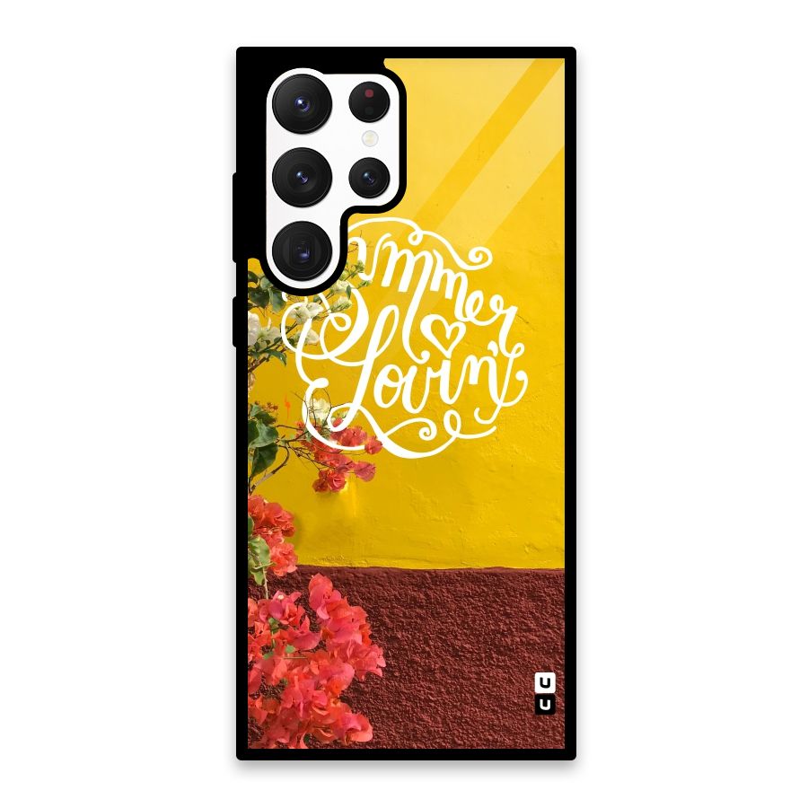 Summer Lovin Glass Back Case for Galaxy S22 Ultra 5G