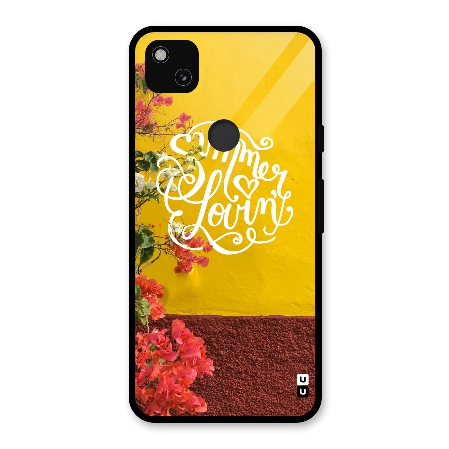 Summer Lovin Glass Back Case for Google Pixel 4a