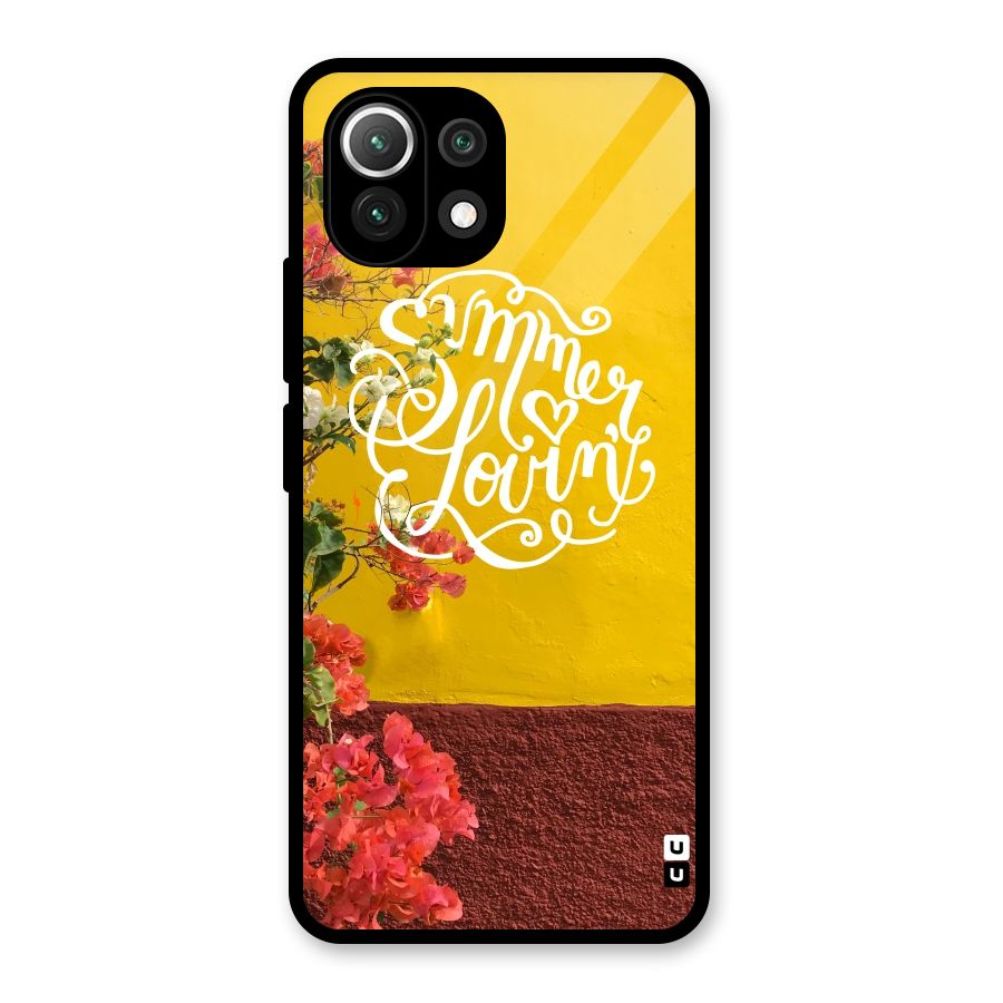 Summer Lovin Glass Back Case for Mi 11 Lite NE 5G
