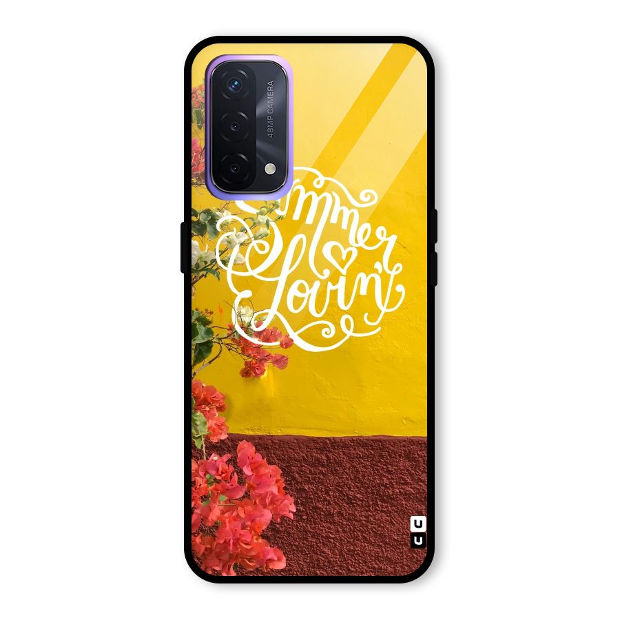 Summer Lovin Glass Back Case for Oppo A74 5G