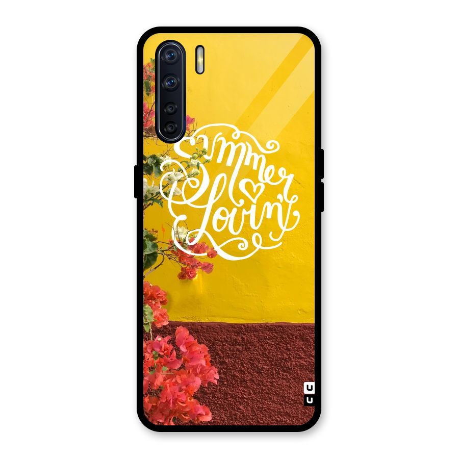 Summer Lovin Glass Back Case for Oppo F15