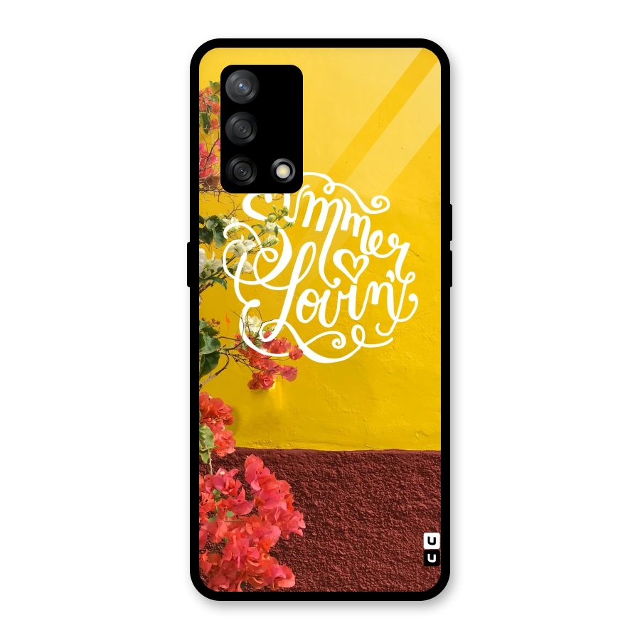 Summer Lovin Glass Back Case for Oppo F19