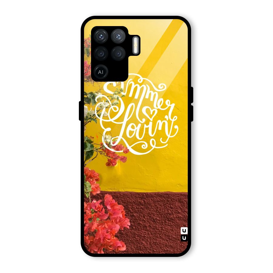 Summer Lovin Glass Back Case for Oppo F19 Pro