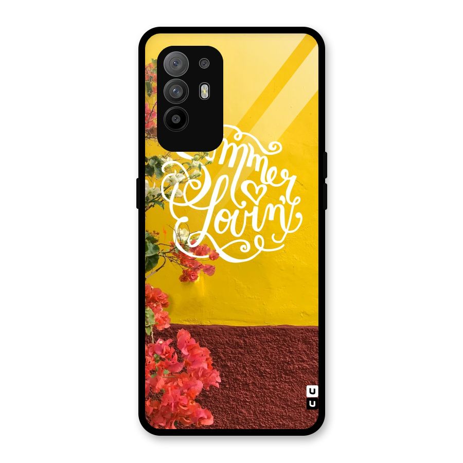 Summer Lovin Glass Back Case for Oppo F19 Pro Plus 5G