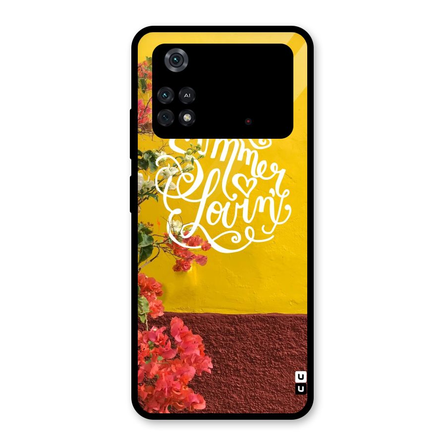 Summer Lovin Glass Back Case for Poco M4 Pro 4G