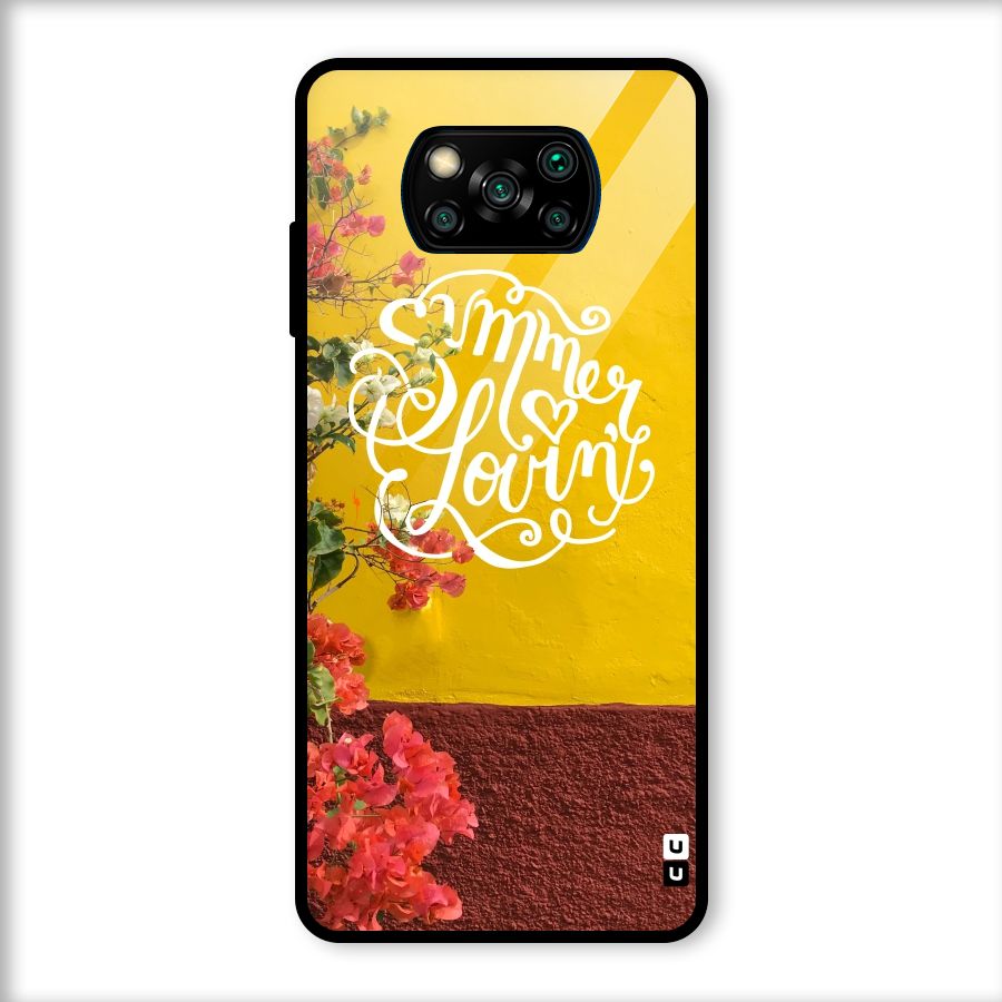 Summer Lovin Glass Back Case for Poco X3