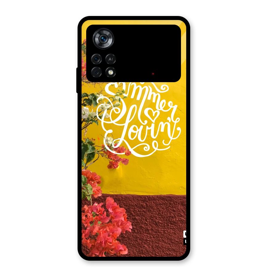 Summer Lovin Glass Back Case for Poco X4 Pro 5G