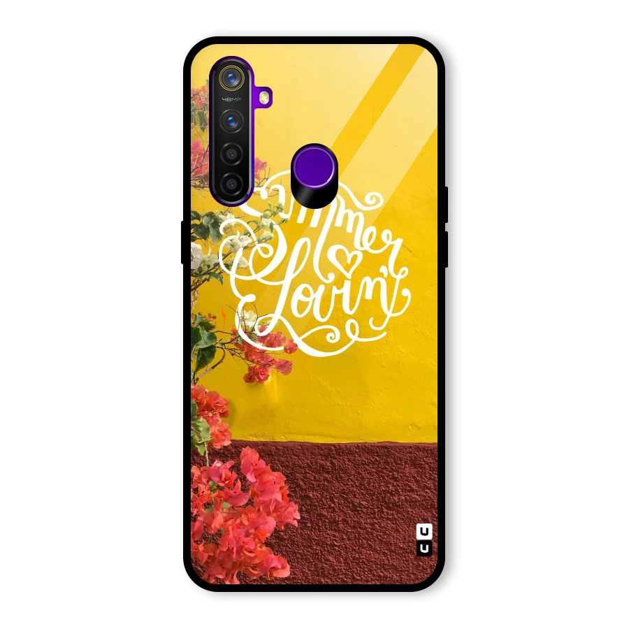 Summer Lovin Glass Back Case for Realme 5 Pro
