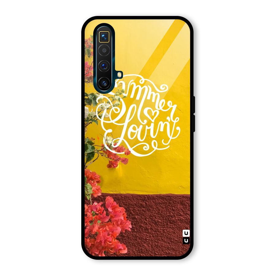 Summer Lovin Glass Back Case for Realme X3