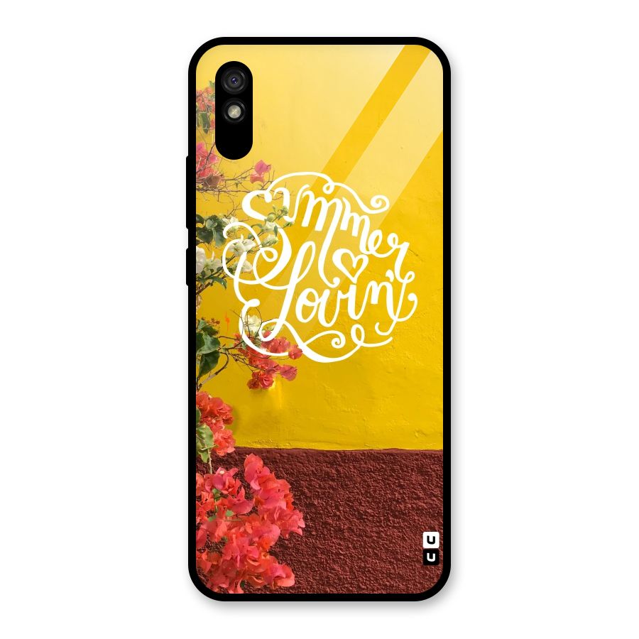 Summer Lovin Glass Back Case for Redmi 9i