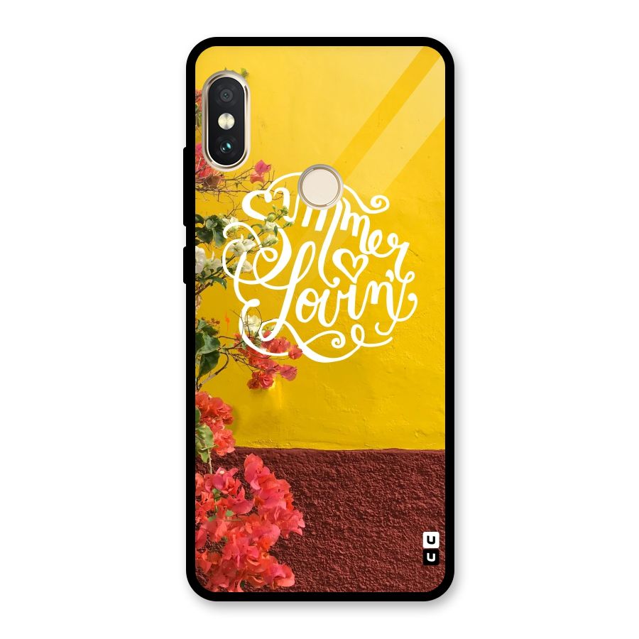 Summer Lovin Glass Back Case for Redmi Note 5 Pro