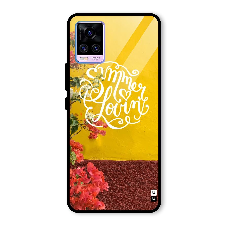 Summer Lovin Glass Back Case for Vivo V20 Pro