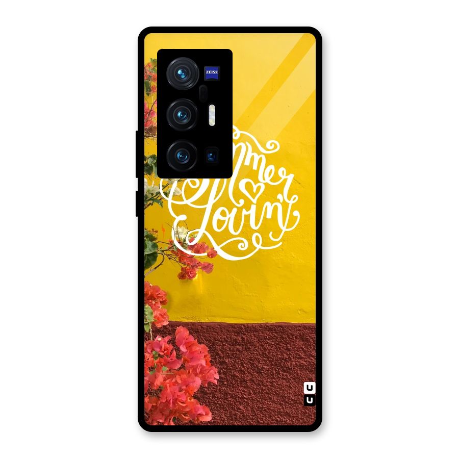 Summer Lovin Glass Back Case for Vivo X70 Pro Plus