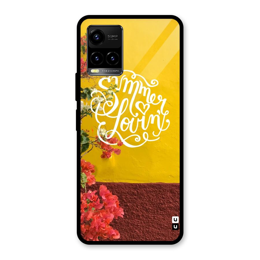 Summer Lovin Glass Back Case for Vivo Y21A