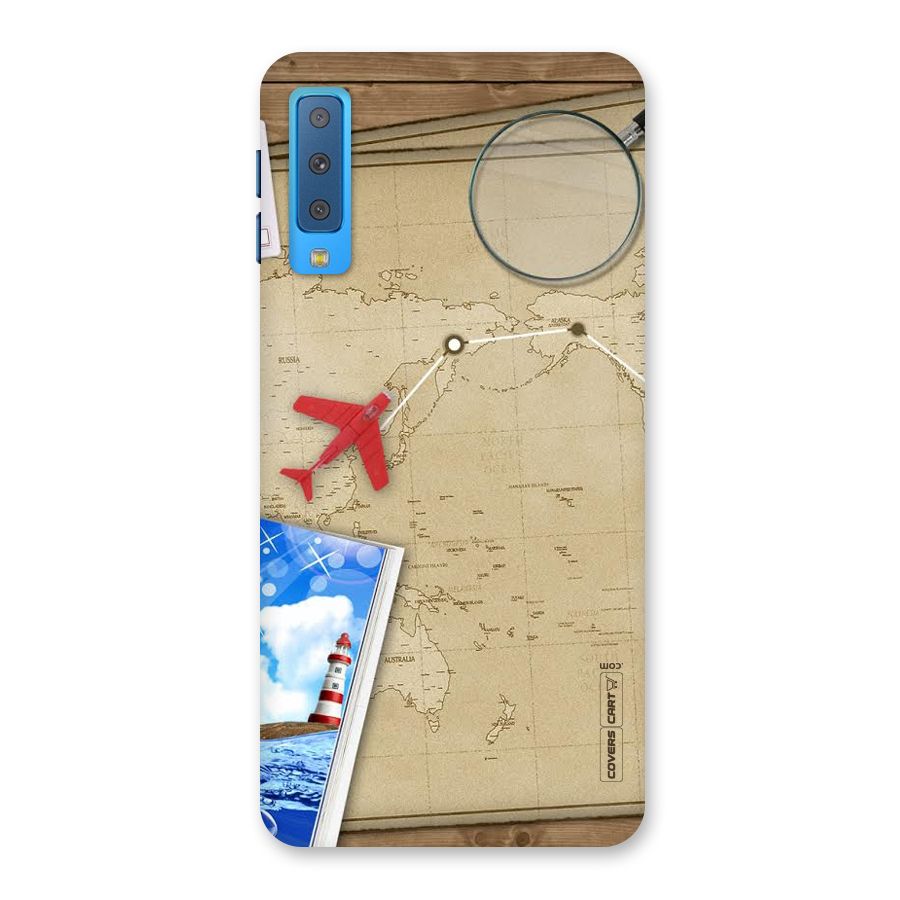Summer Travel Back Case for Galaxy A7 (2018)