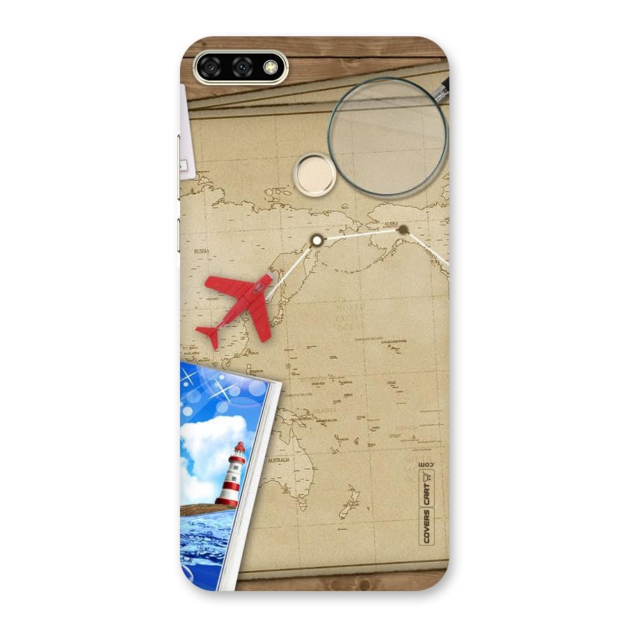 Summer Travel Back Case for Honor 7A
