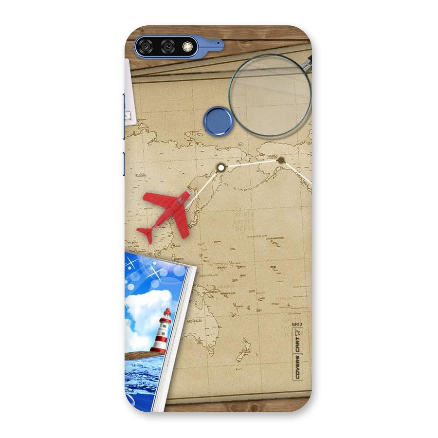Summer Travel Back Case for Honor 7C