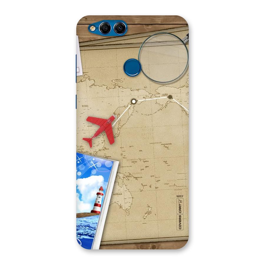 Summer Travel Back Case for Honor 7X