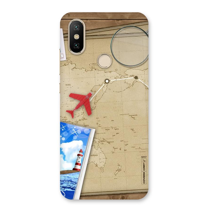 Summer Travel Back Case for Mi A2