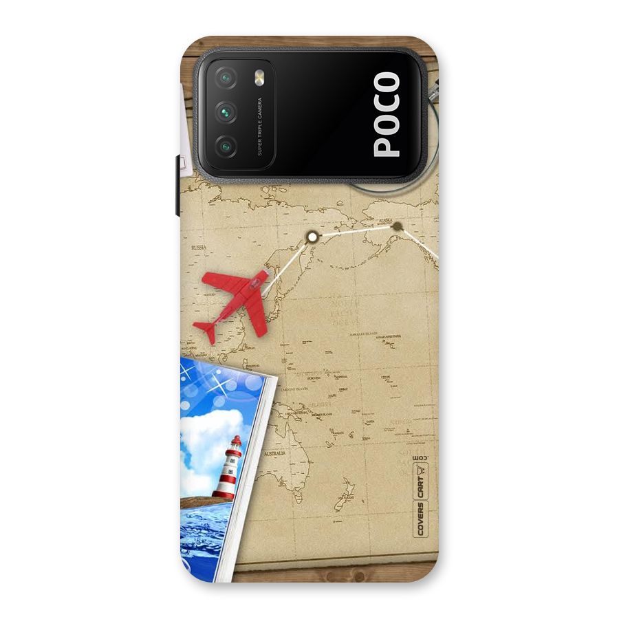 Summer Travel Back Case for Poco M3