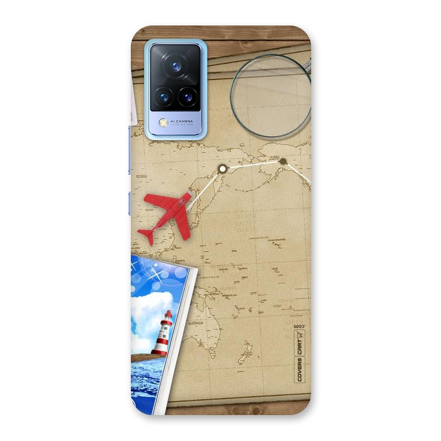 Summer Travel Back Case for Vivo V21 5G