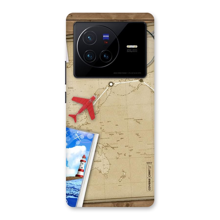 Summer Travel Back Case for Vivo X80