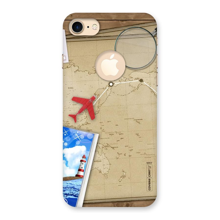 Summer Travel Back Case for iPhone 7 Logo Cut