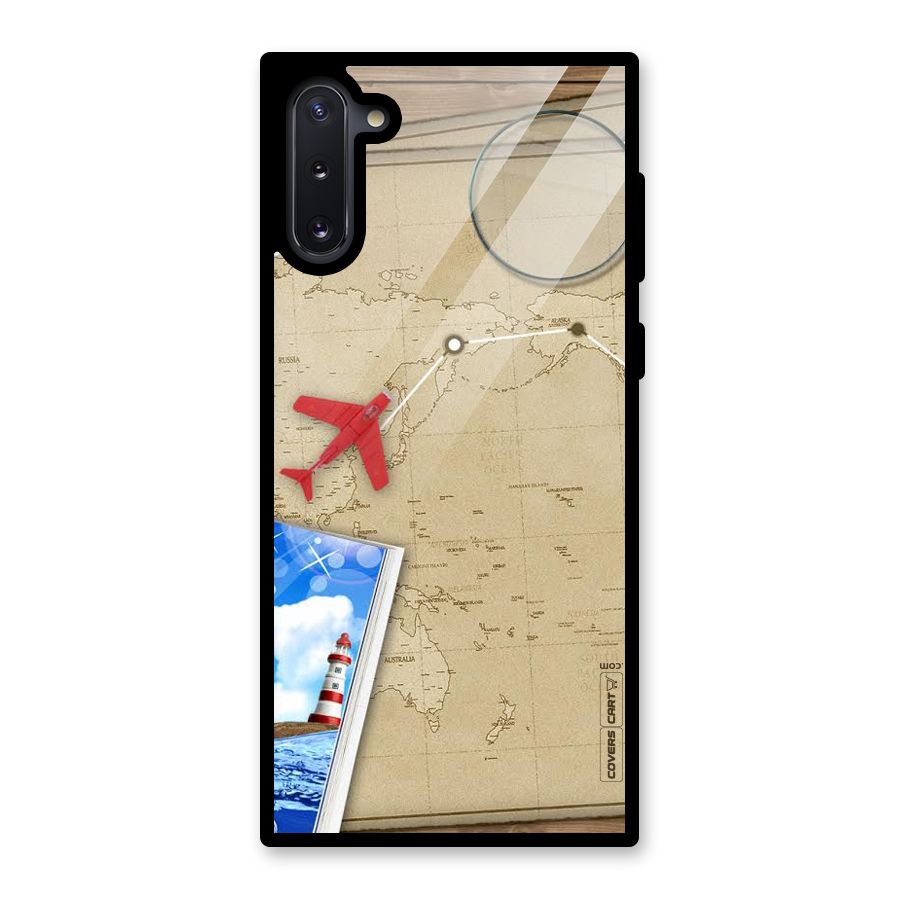 Summer Travel Glass Back Case for Galaxy Note 10