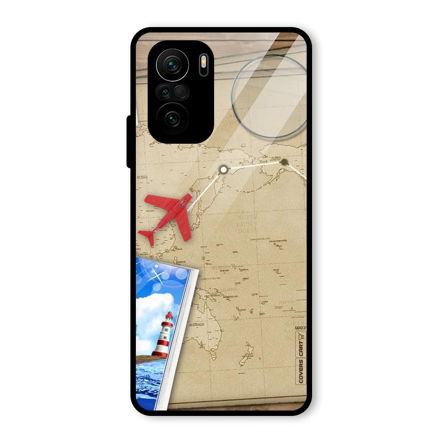 Summer Travel Glass Back Case for Mi 11x