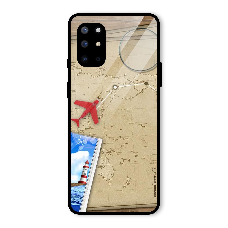 Summer Travel Glass Back Case for OnePlus 8T