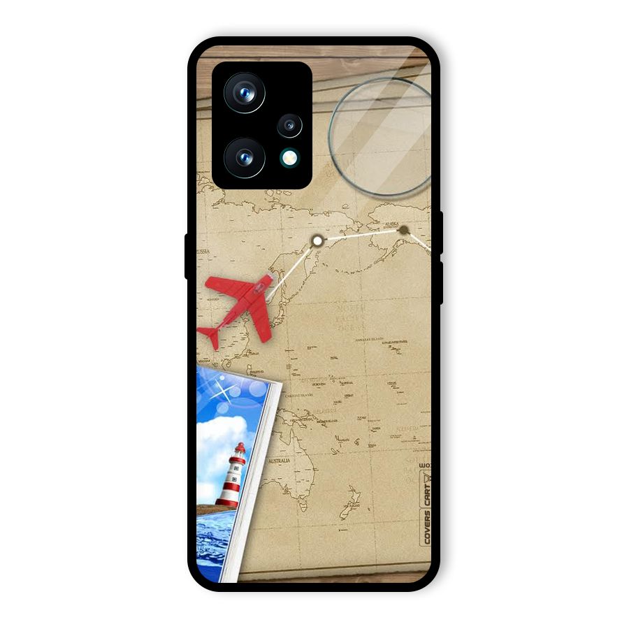 Summer Travel Glass Back Case for Realme 9 Pro Plus 5G