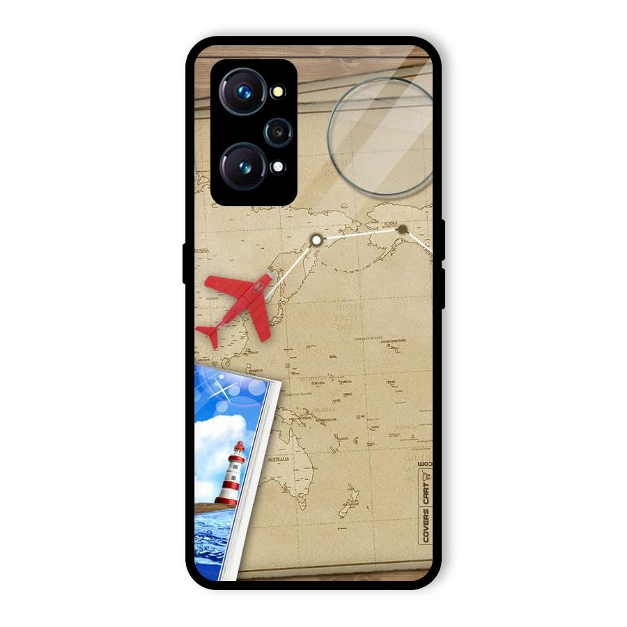 Summer Travel Glass Back Case for Realme GT Neo2