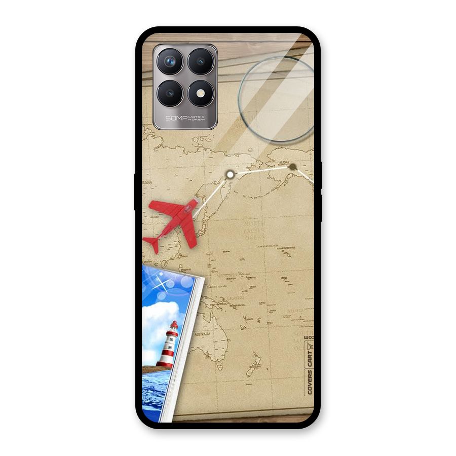 Summer Travel Glass Back Case for Realme Narzo 50