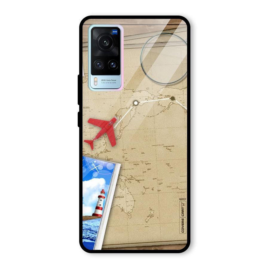 Summer Travel Glass Back Case for Vivo X60