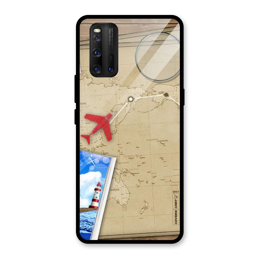 Summer Travel Glass Back Case for Vivo iQOO 3