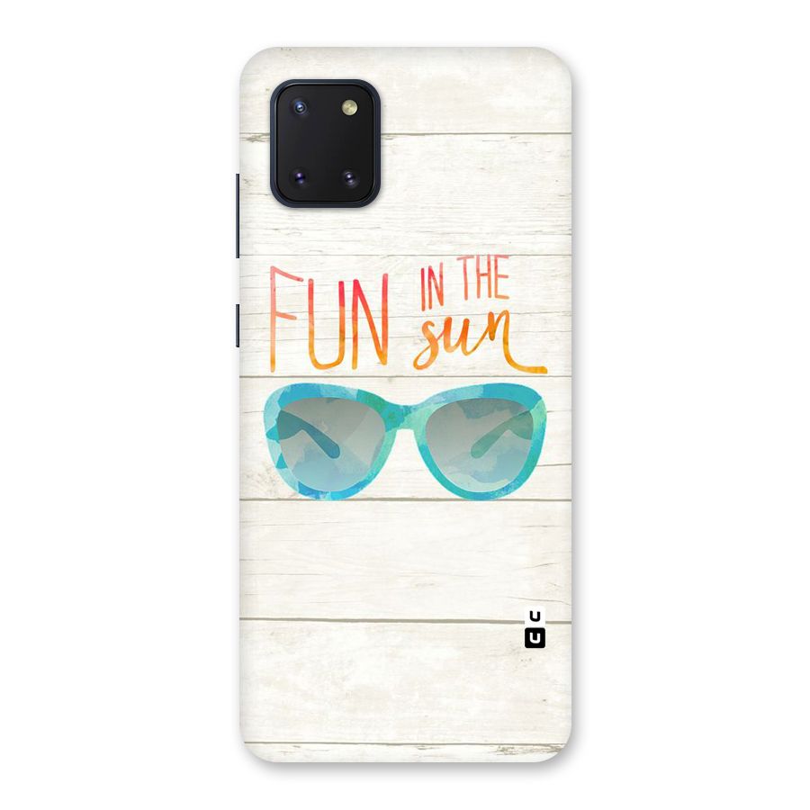 Sun Fun Back Case for Galaxy Note 10 Lite