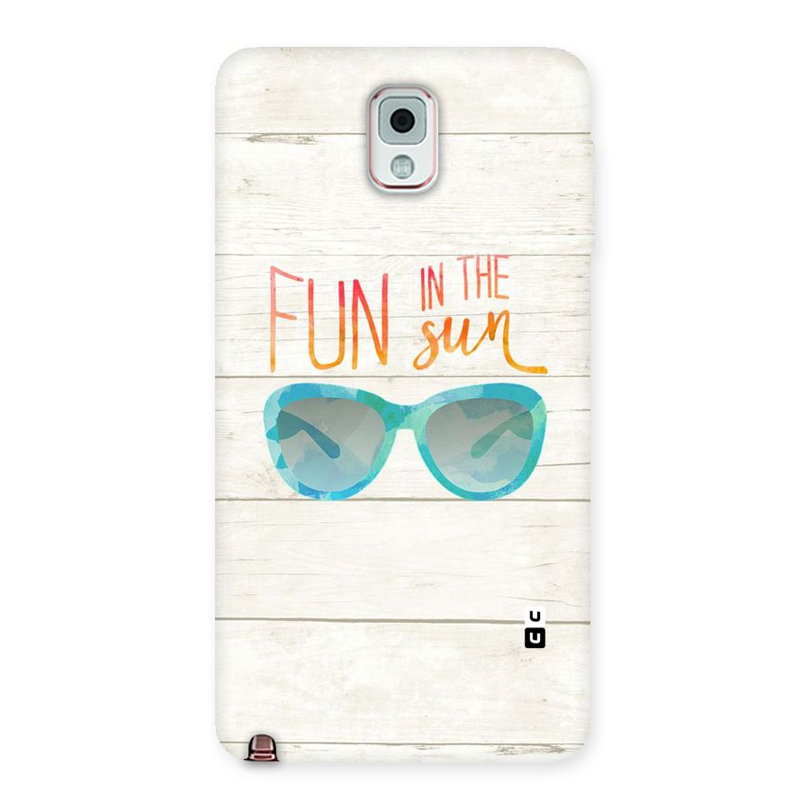 Sun Fun Back Case for Galaxy Note 3