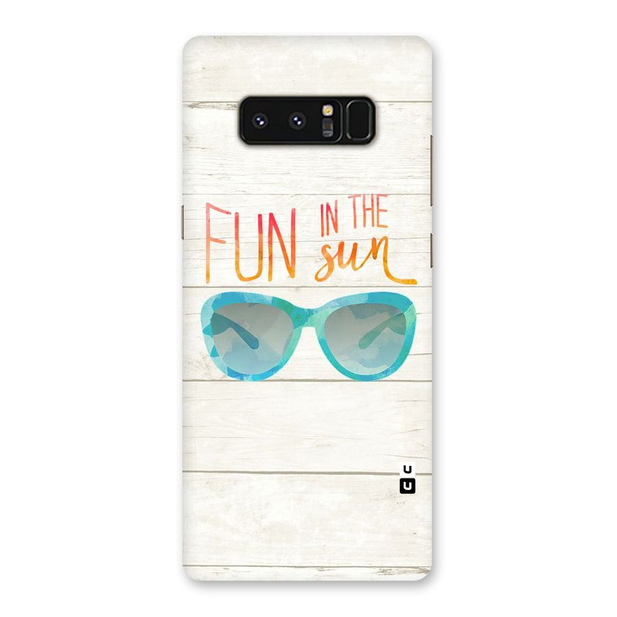 Sun Fun Back Case for Galaxy Note 8