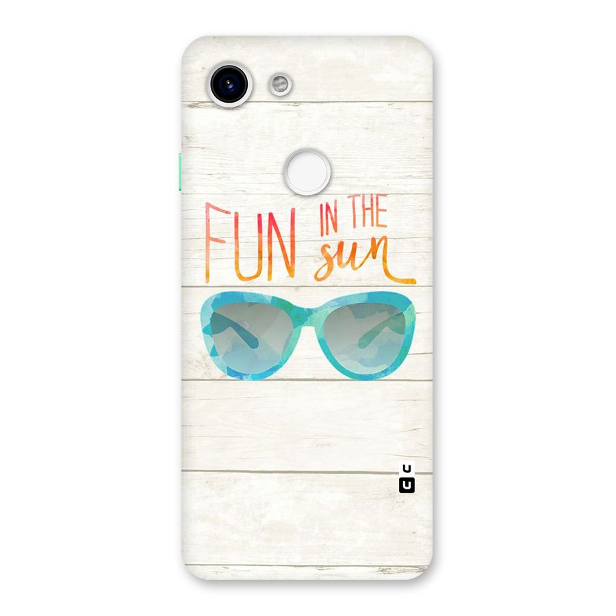 Sun Fun Back Case for Google Pixel 3