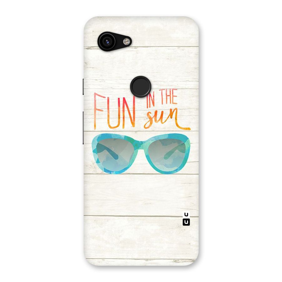Sun Fun Back Case for Google Pixel 3a