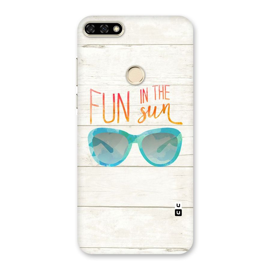 Sun Fun Back Case for Honor 7A