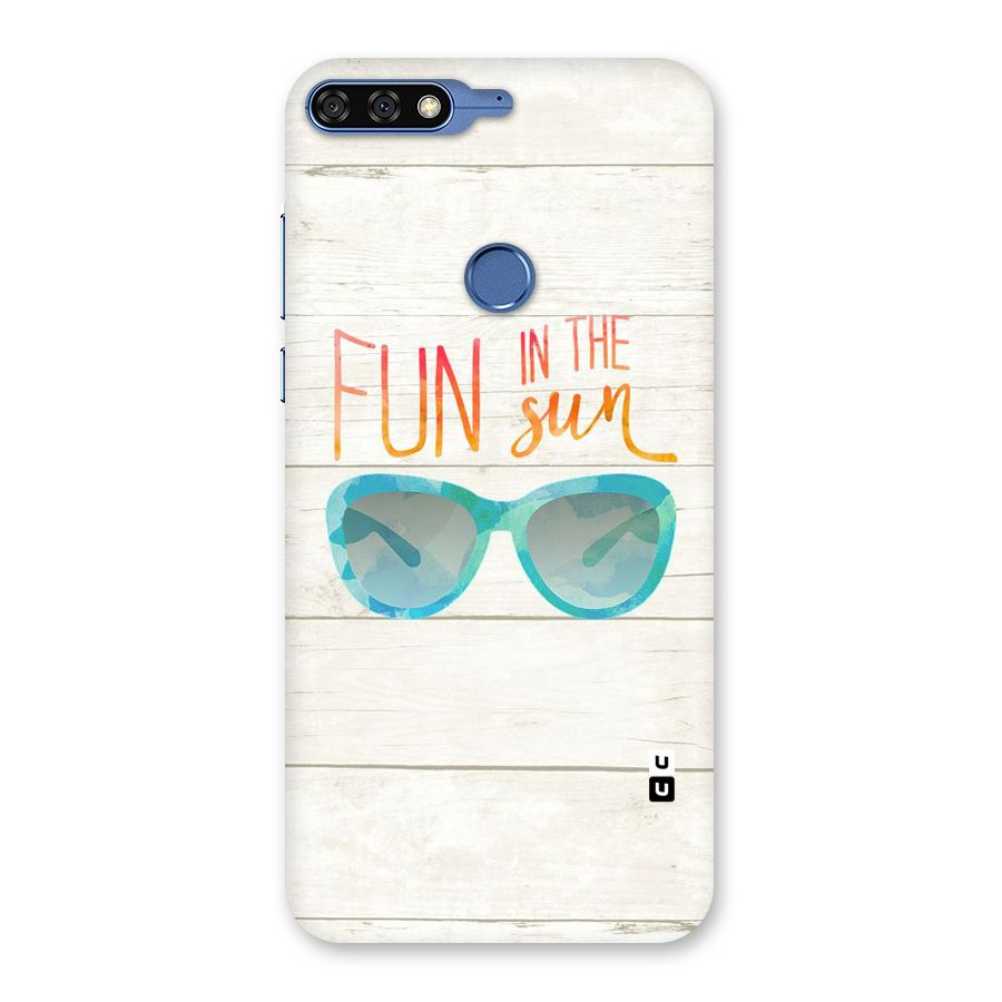 Sun Fun Back Case for Honor 7C